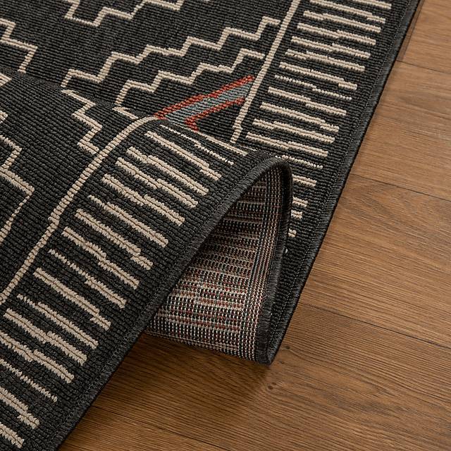 Evette Rios Boltan Black 5' x 7' Indoor/Outdoor Rug - Thumbnail - Image 5