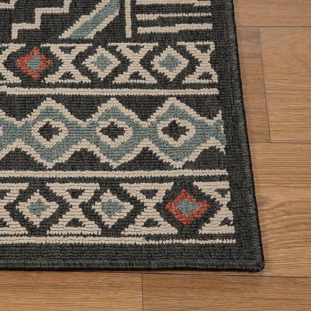 Evette Rios Boltan Black 5' x 7' Indoor/Outdoor Rug - Thumbnail - Image 6