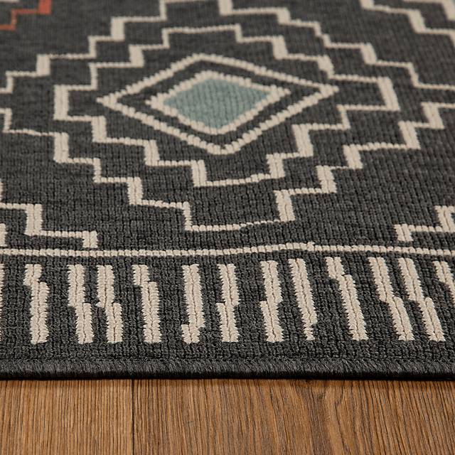 Evette Rios Boltan Black 5' x 7' Indoor/Outdoor Rug - Thumbnail - Image 7