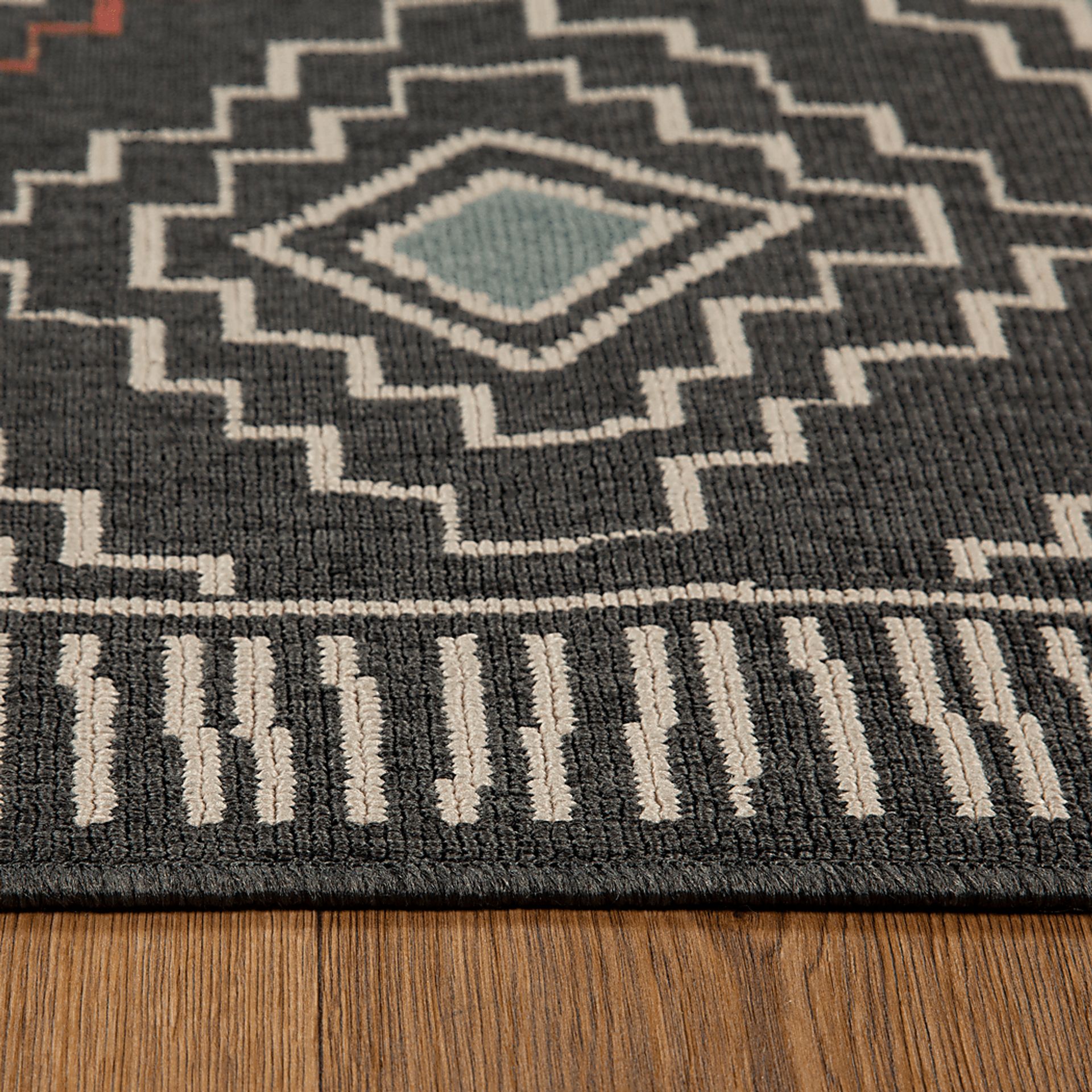 Evette Rios Boltan Black 8' x 9'9 Indoor/Outdoor Rug - Image 7