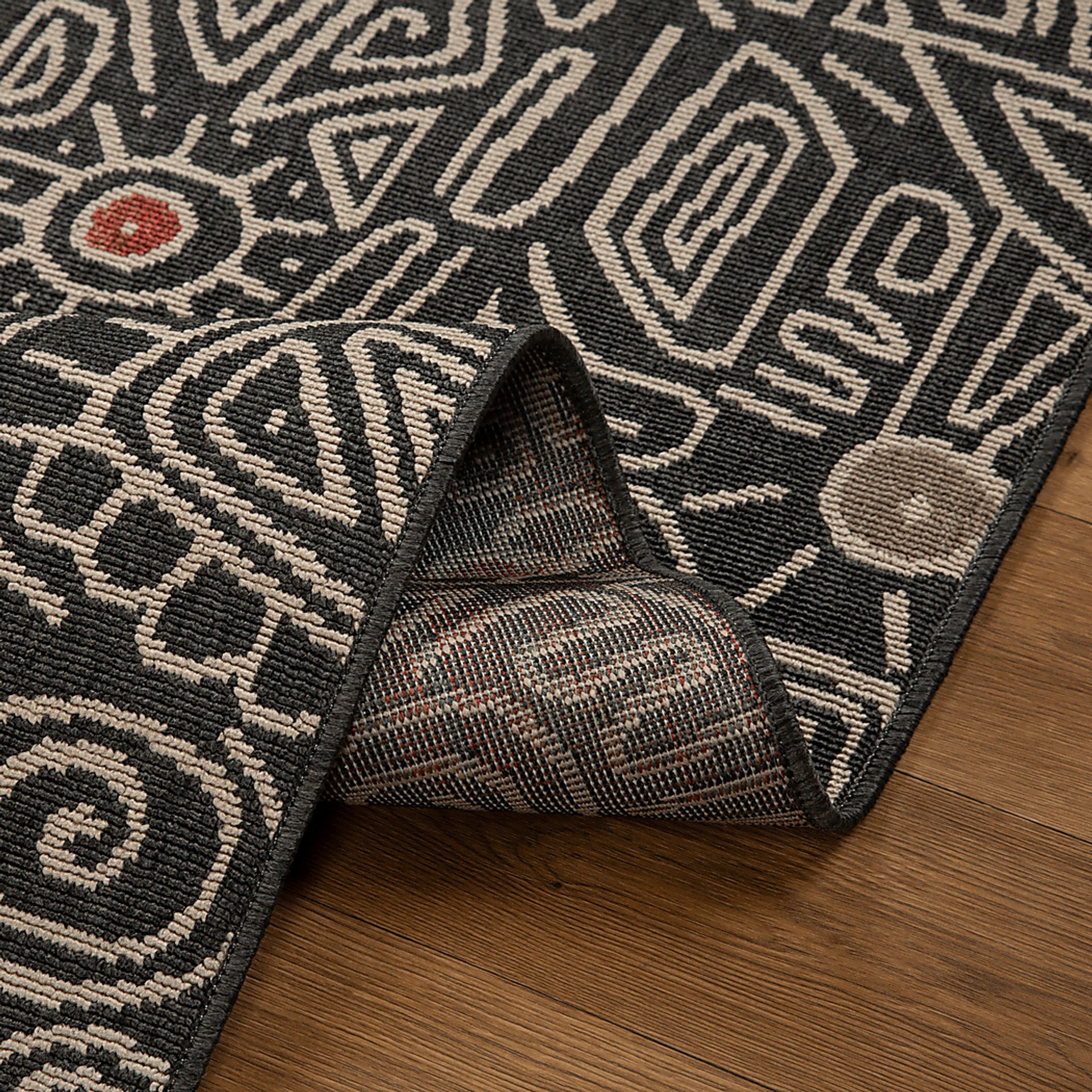 Evette Rios Cullin Black 5' x 7' Indoor/Outdoor Rug - Image 5
