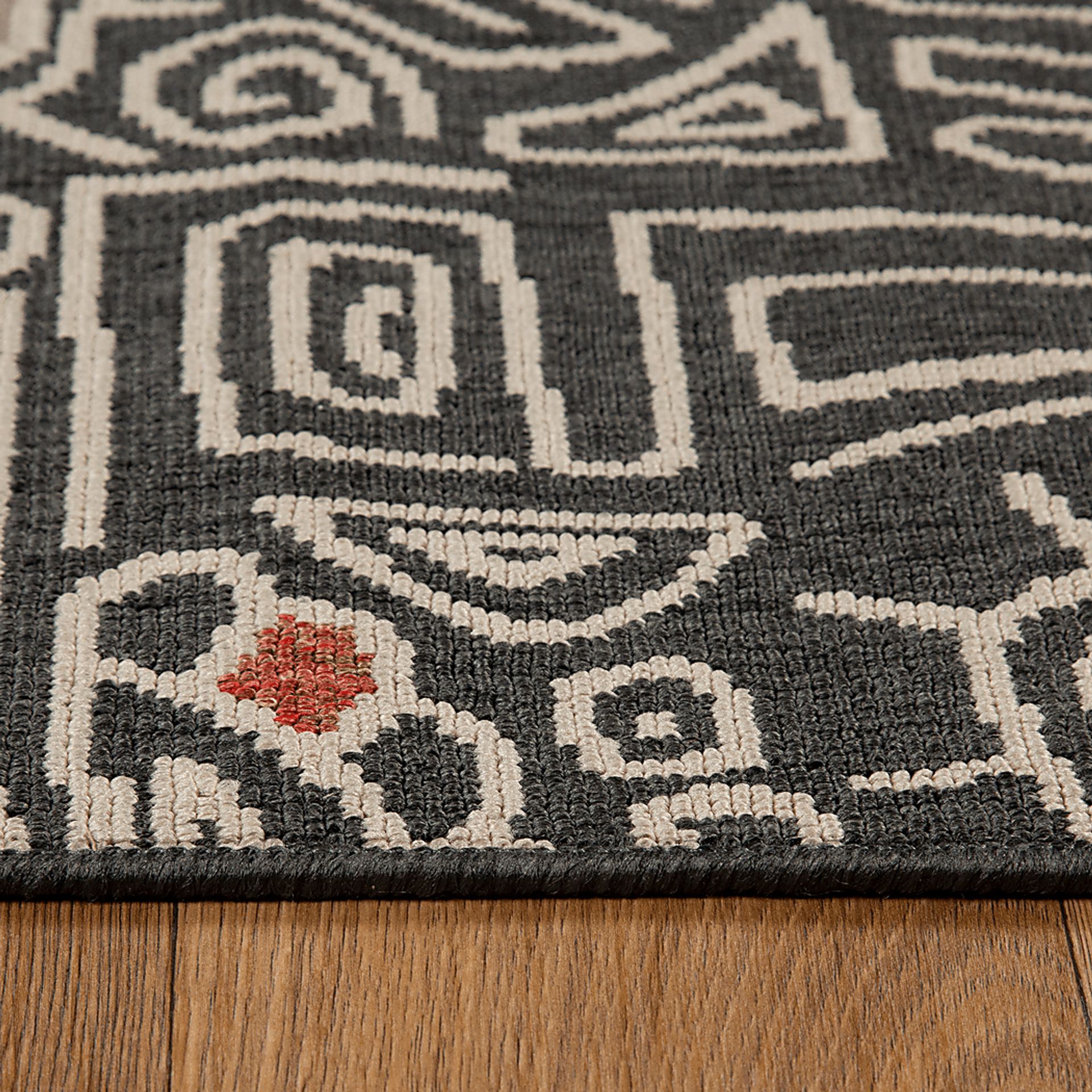 Evette Rios Cullin Black 8' x 9'9 Indoor/Outdoor Rug - Image 7