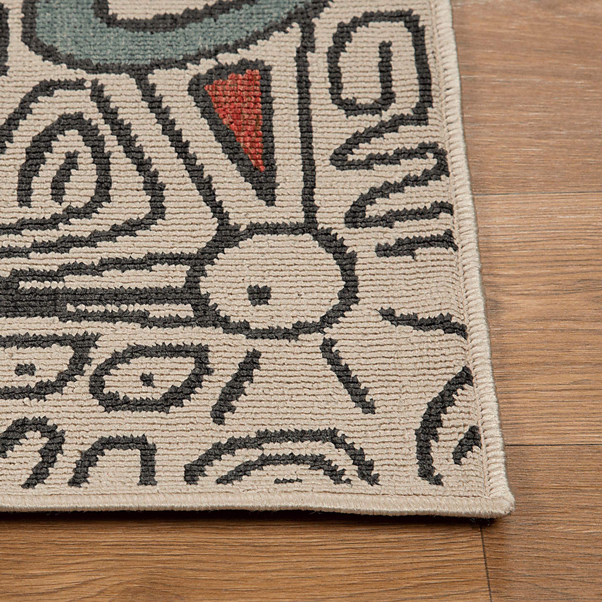 Evette Rios Cullin Ivory 5' x 7' Indoor/Outdoor Rug - Image 6