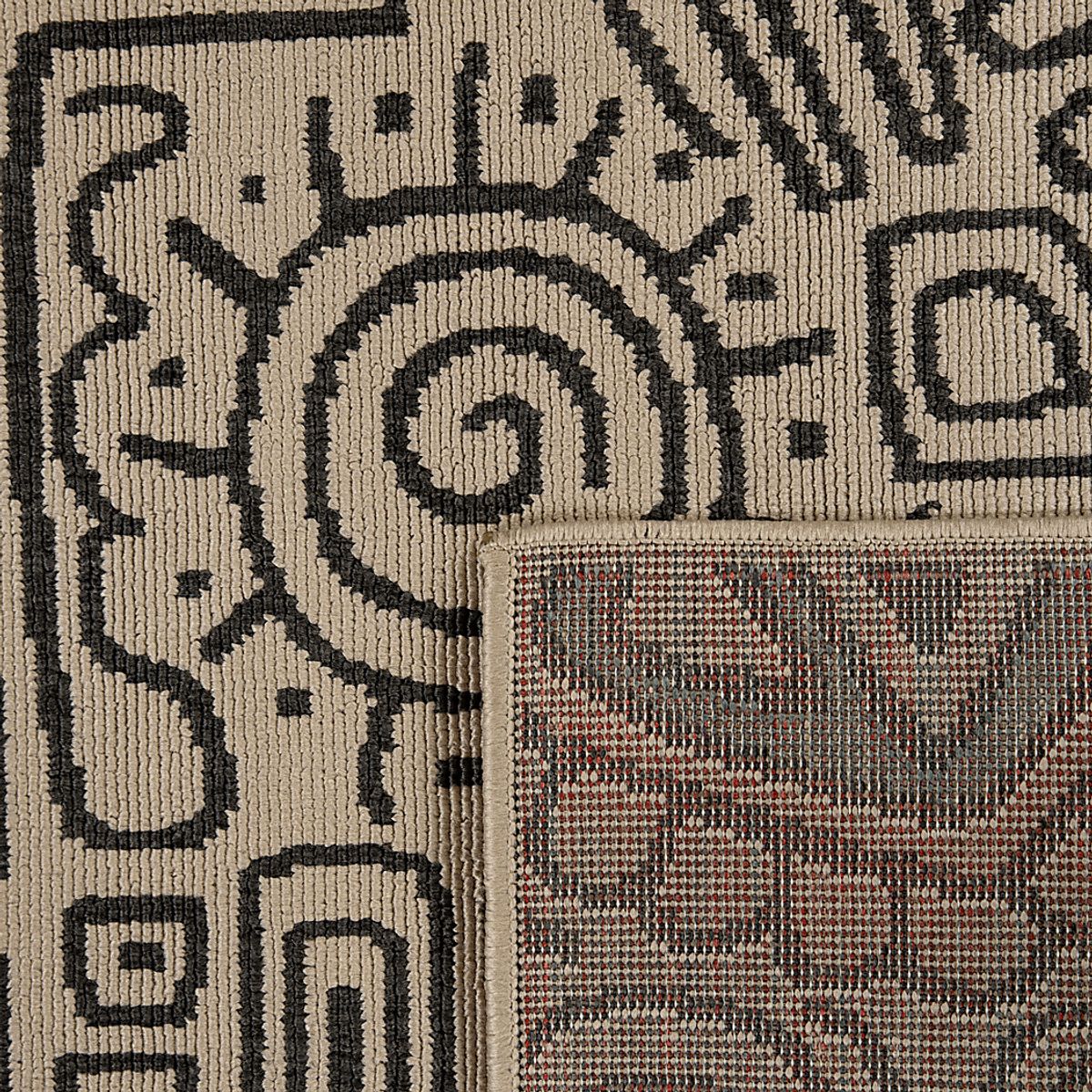 Cullin Black,Ivory Beige,Black Outdoor Rugs | Rooms to Go
