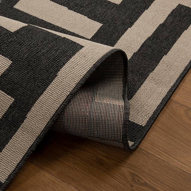 Evette Rios Swanton Black 8' x 9'9 Indoor/Outdoor Rug - Thumbnail - Image 5