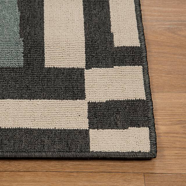 Evette Rios Swanton Black 8' x 9'9 Indoor/Outdoor Rug - Thumbnail - Image 6