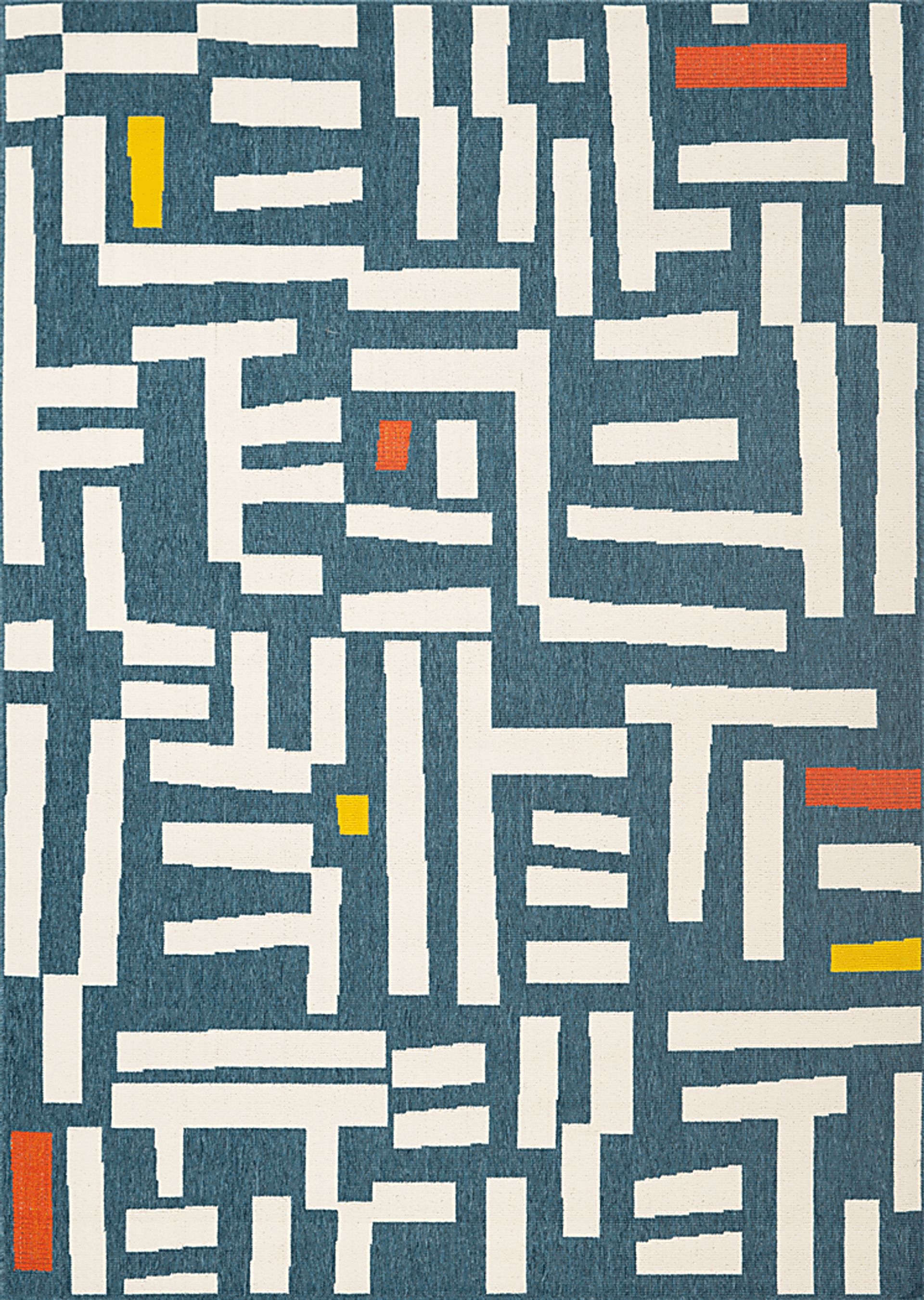 Evette Rios Swanton Blue 5' x 7' Indoor/Outdoor Rug - Image 1
