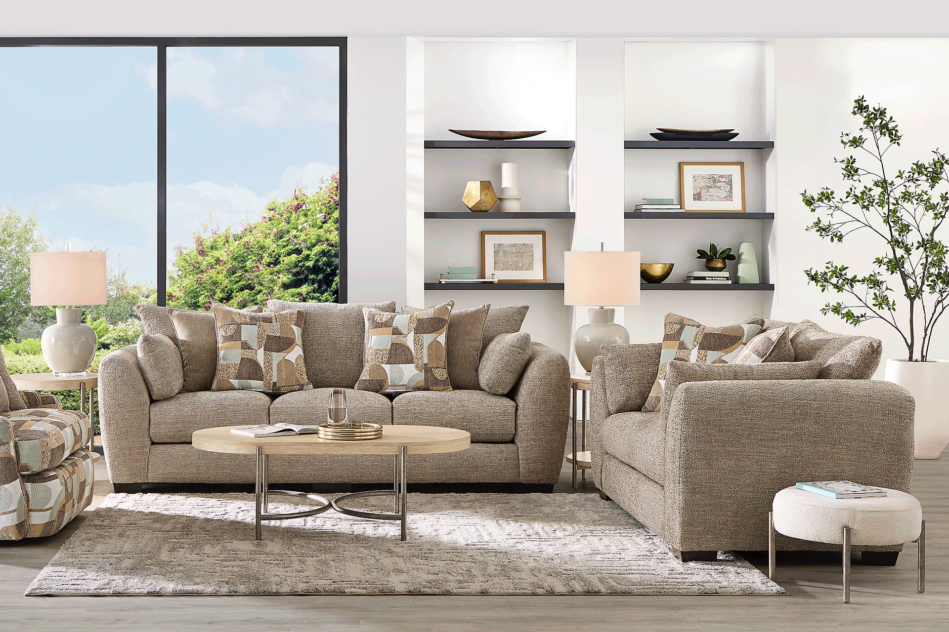 Evianna Brown 7 Pc Living Room - Image 1