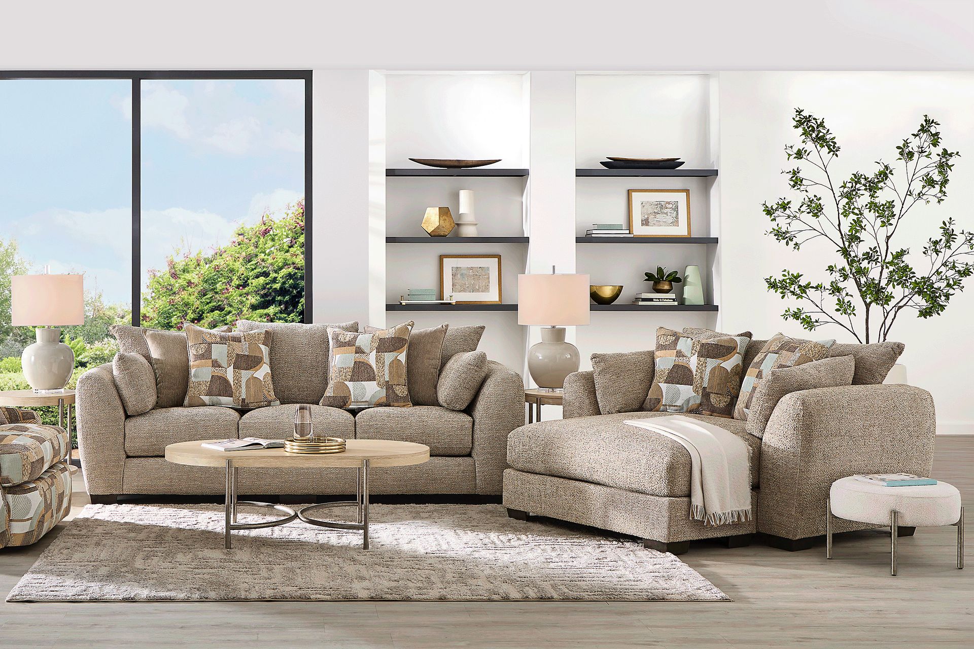 Evianna Brown 8 Pc Living Room - Image 1