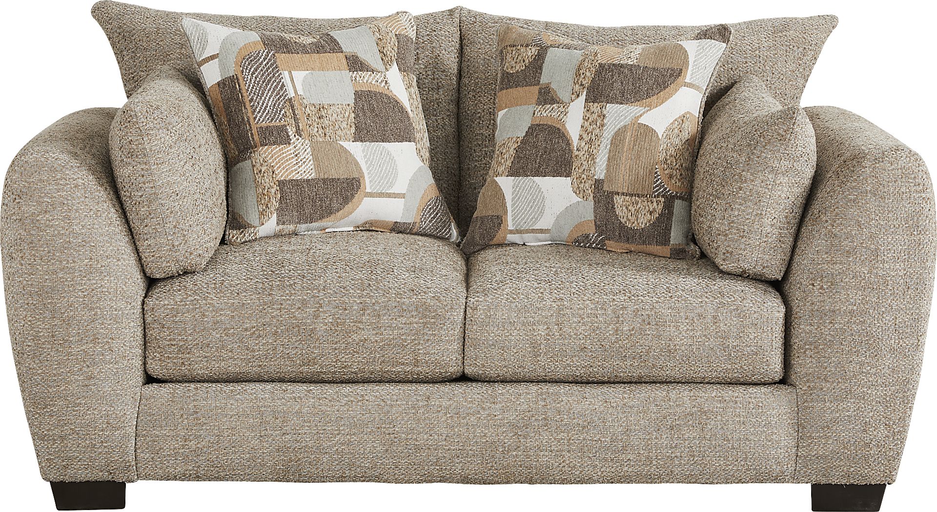Evianna Brown Loveseat - Image 1