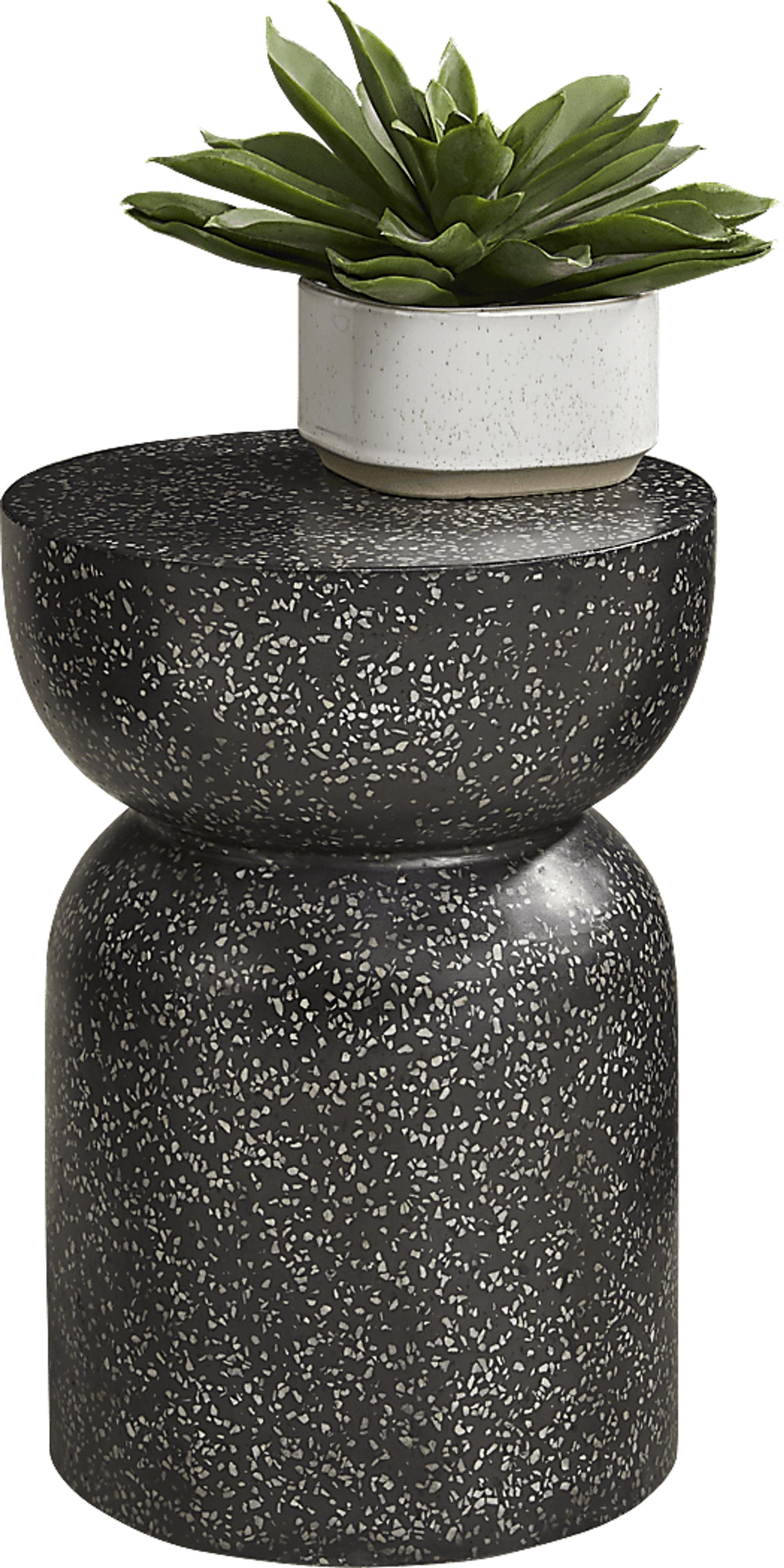 Outdoor Evigo Black Garden Stool - Image 2