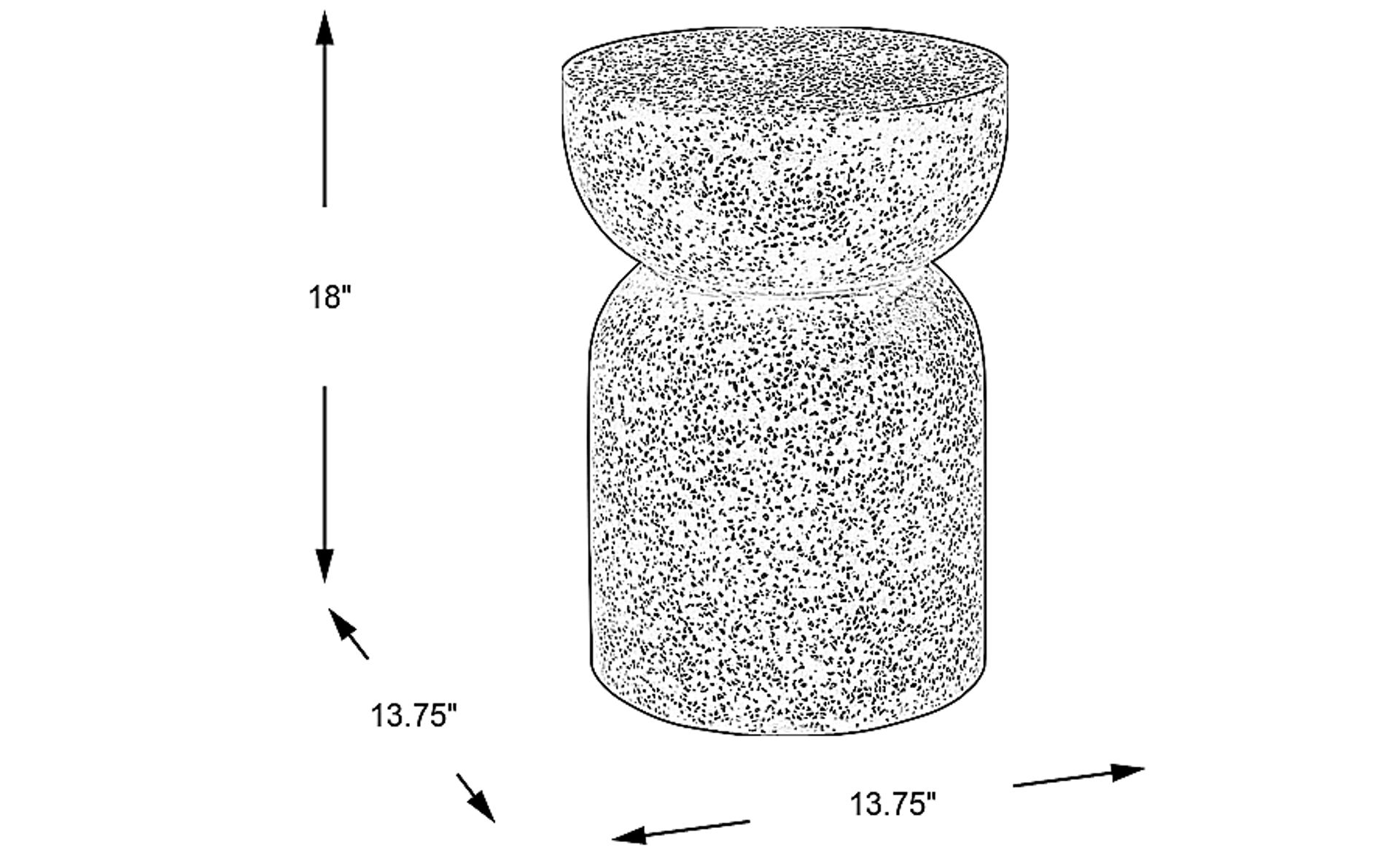 Dimension Image. Please refer to the Dimension Tab on this page for dimension details.