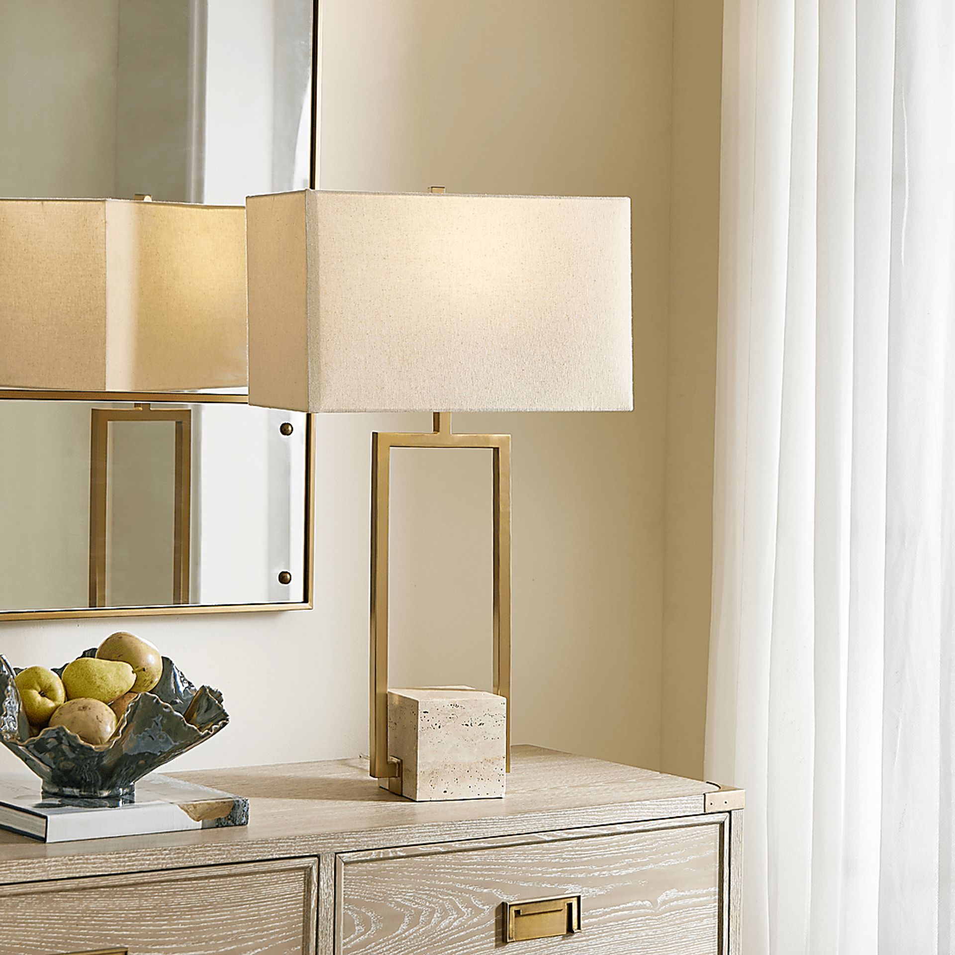 Evlyn Brass Lamp - Image 2