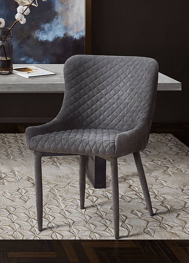 Evorna Gray Side Chair - Thumbnail - Image 7