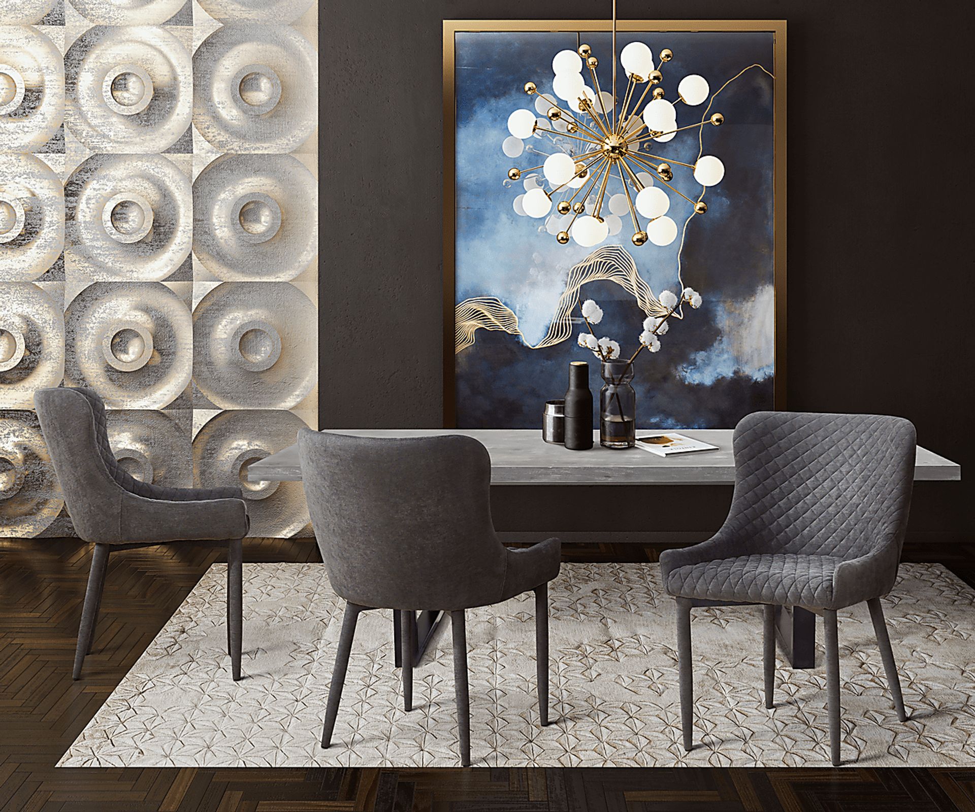Evorna Gray Side Chair - Image 8