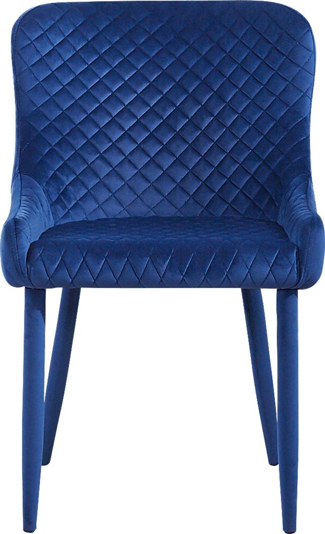 Evorna Navy Side Chair - Thumbnail - Image 2