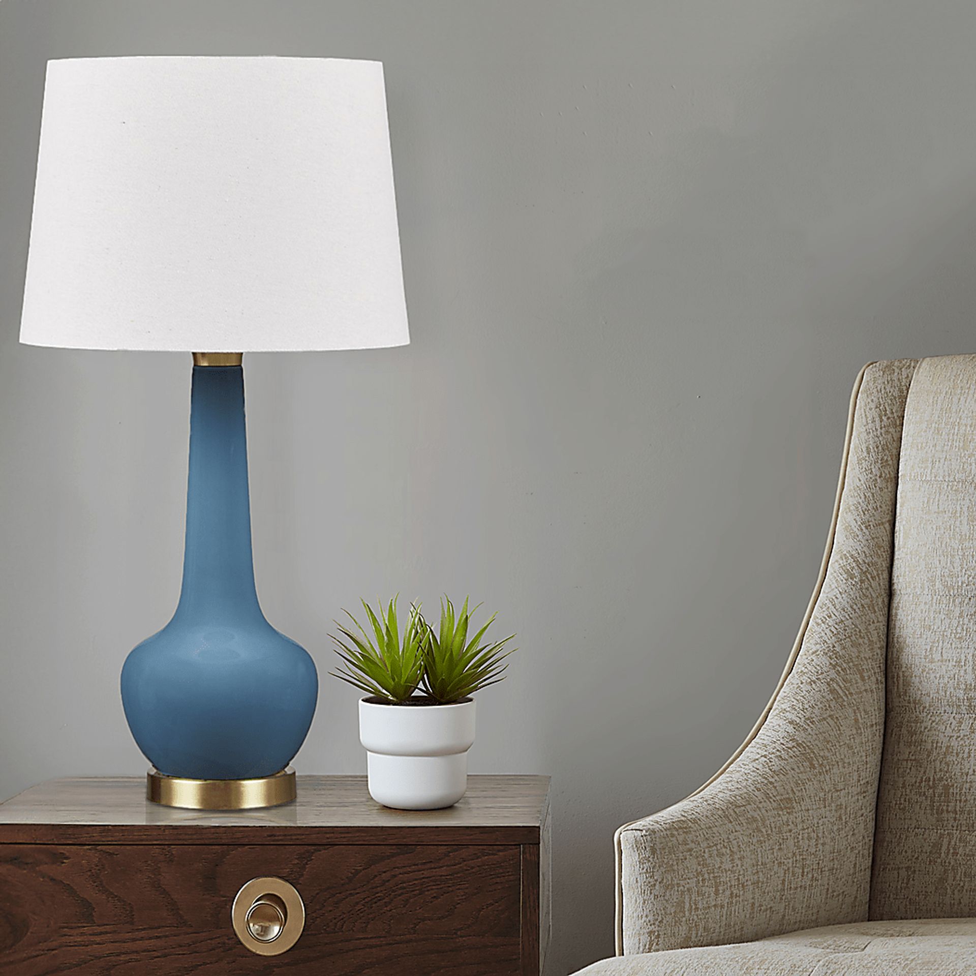 Exeter Grove Blue Lamp - Image 2