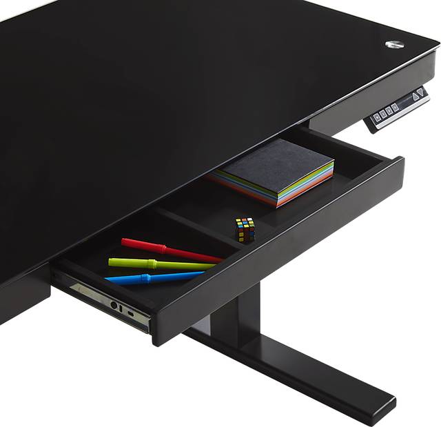 Exeter Place Black Adjustable Desk - Thumbnail - Image 4