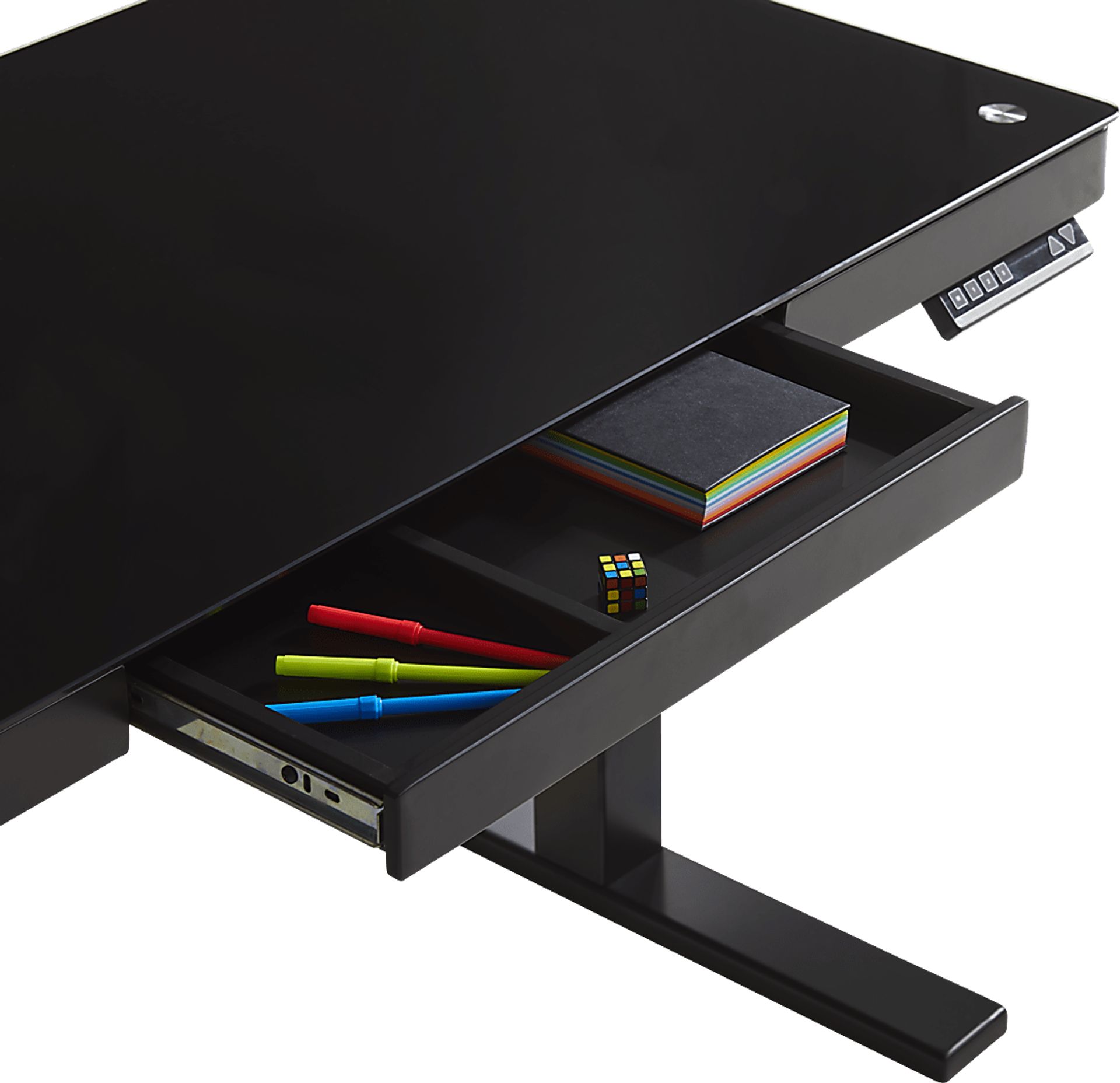 Exeter Place Black Adjustable Desk - Image 4
