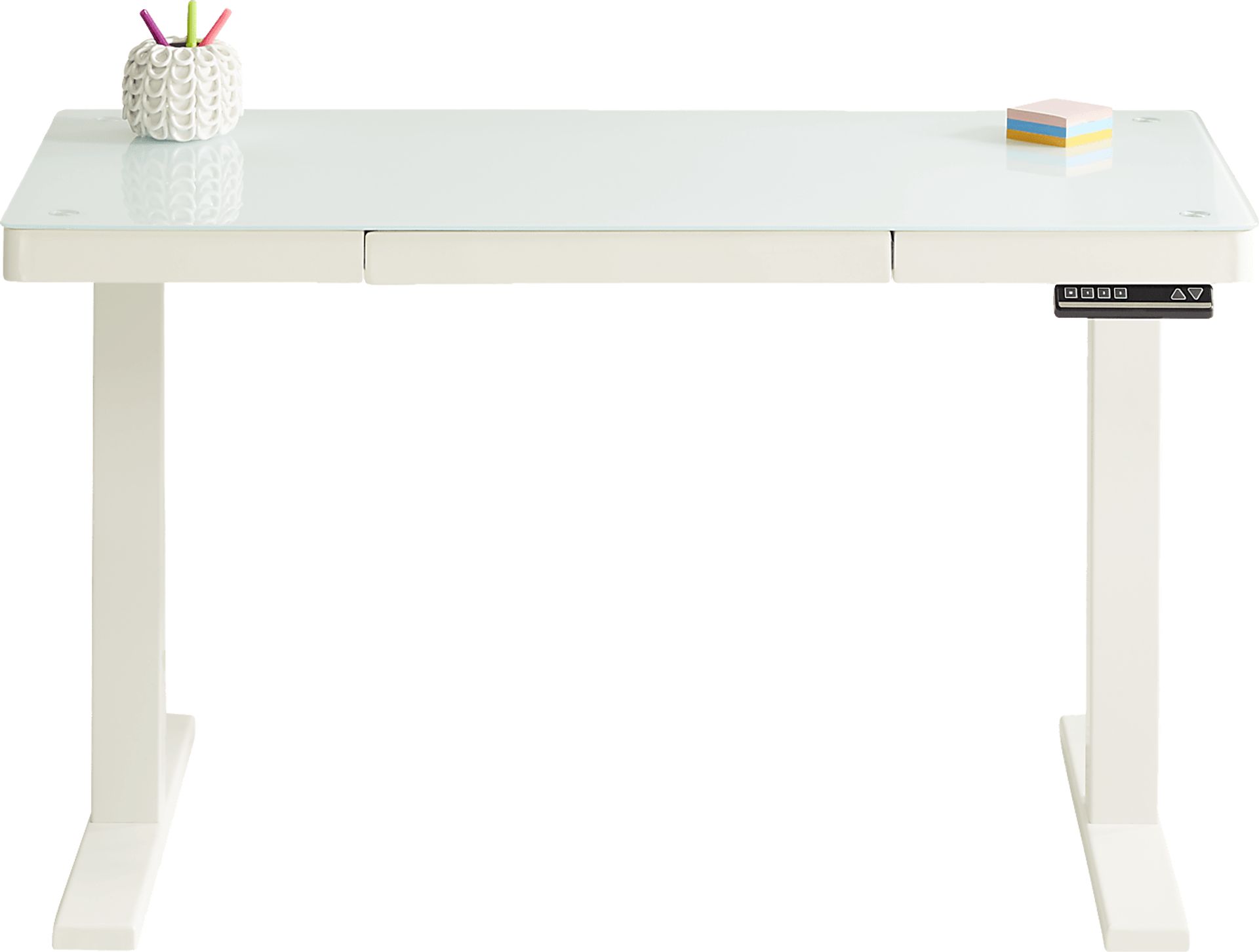 Exeter Place White Adjustable Desk - Image 1