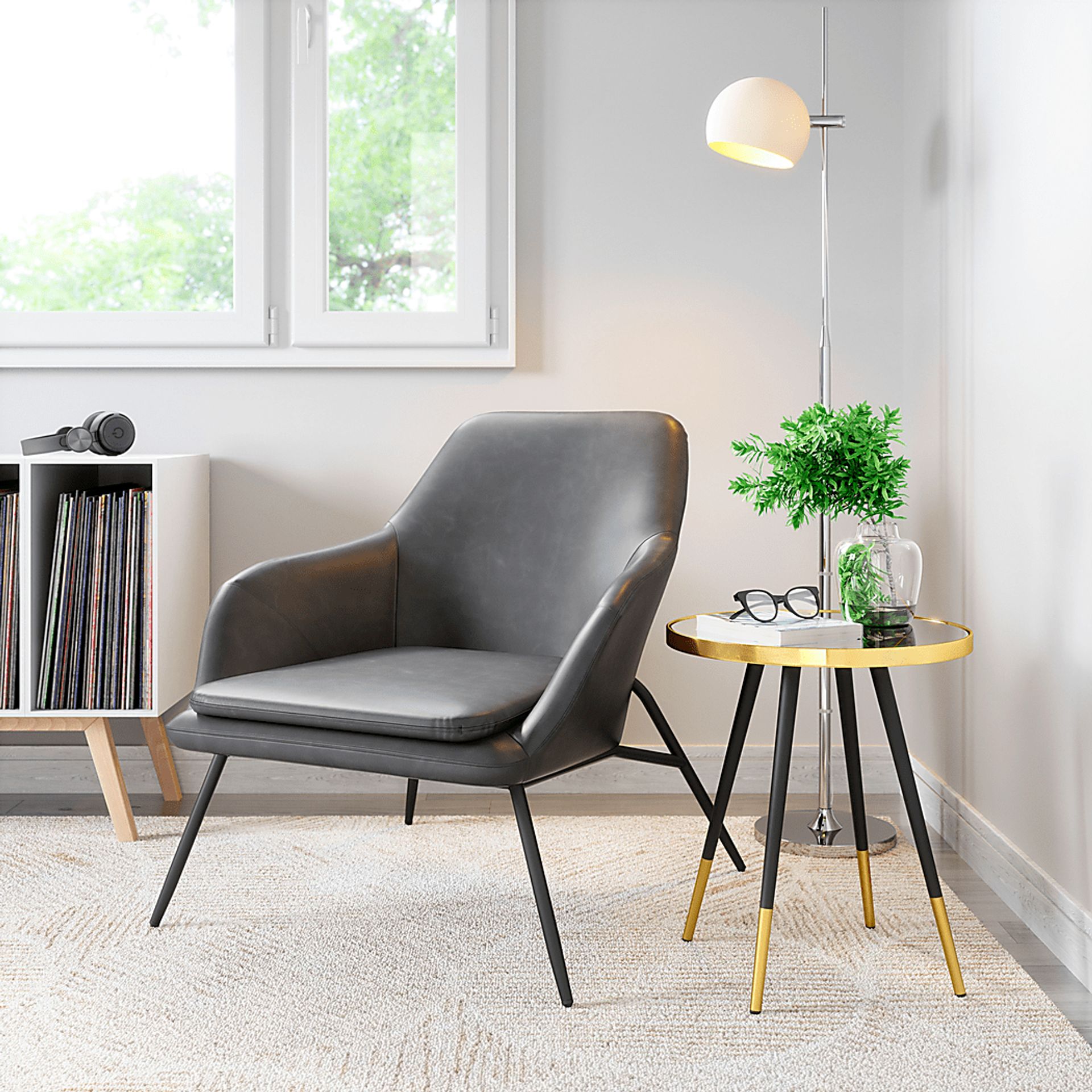 Exetor Gray Accent Chair - Image 12