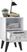 Exmore White Marble Nightstand