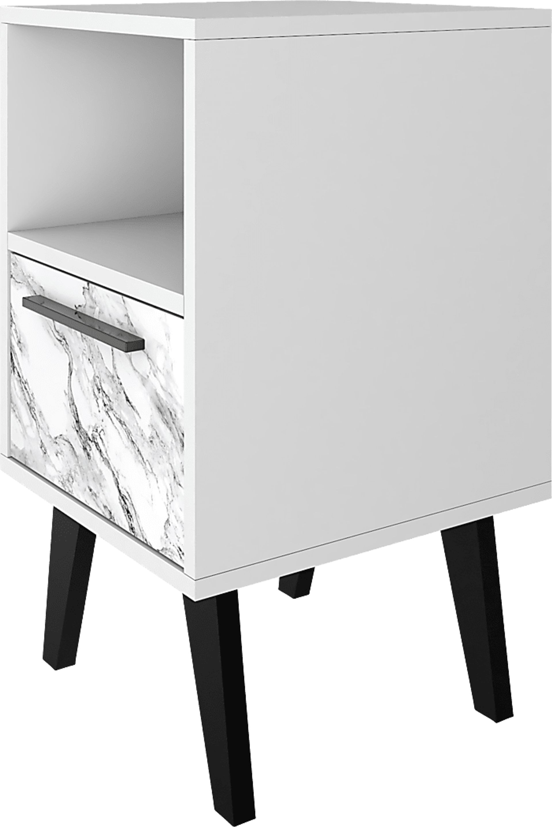 Exmore White Marble Nightstand - Image 7