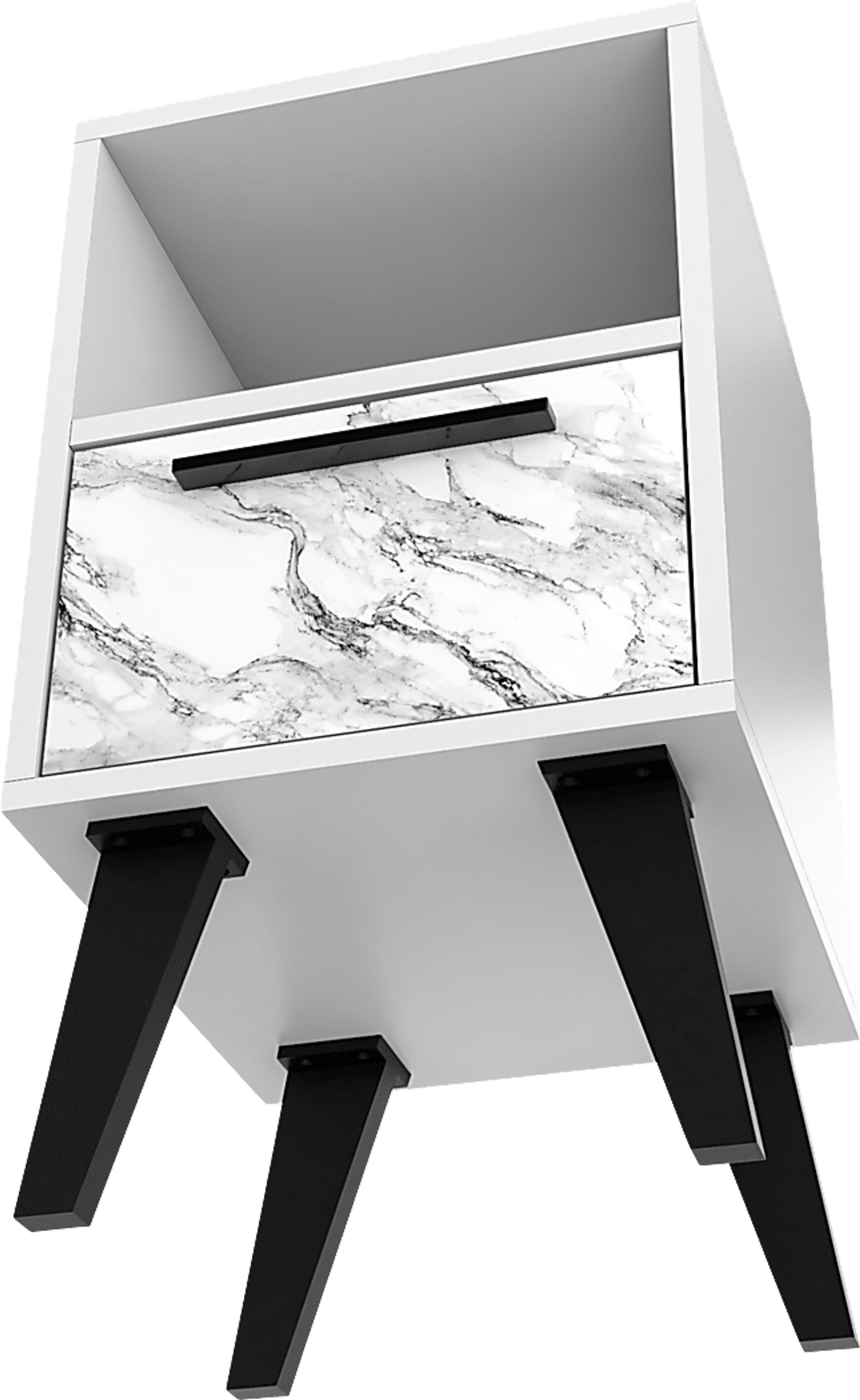 Exmore White Marble Nightstand - Image 10