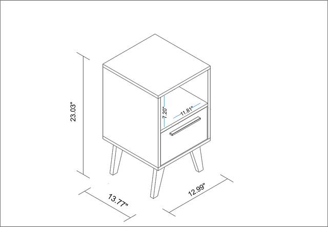 Exmore White Nightstand - Thumbnail - Image 3