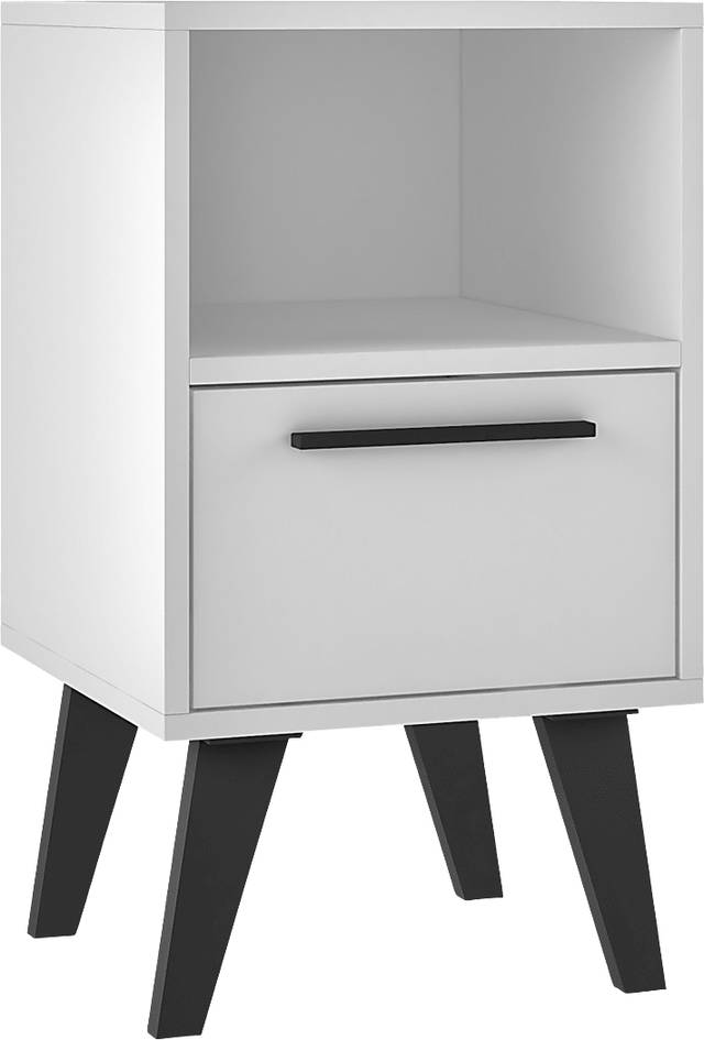 Exmore White Nightstand - Thumbnail - Image 1