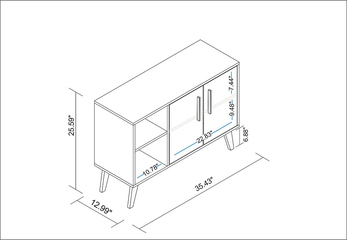 Exmore White Colors,White Open Sideboard Rooms to Go