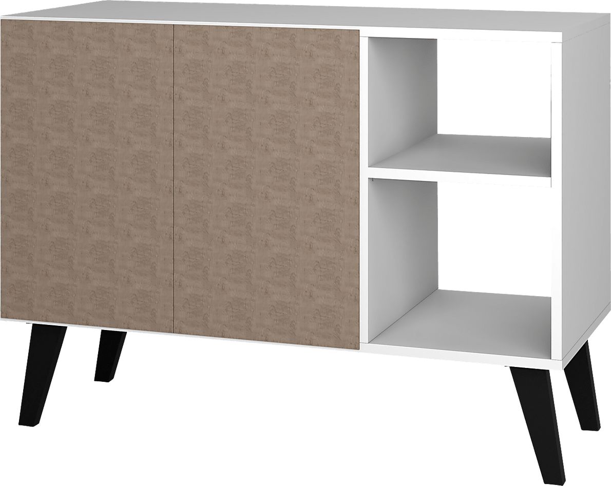 Exmore White Open Sideboard