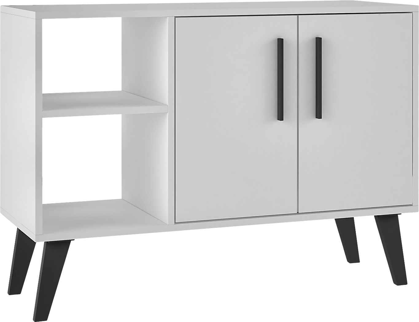 Exmore White Open Sideboard