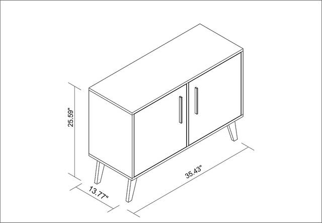 Exmore White Sideboard - Thumbnail - Image 3