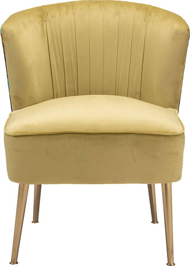 Exotic Flair Yellow Accent Chair - Thumbnail - Image 3