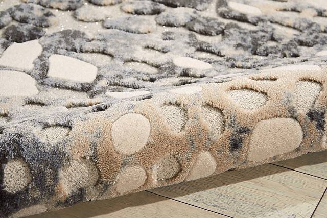 Exotic Gleam Gray 9'3 x 12'9 Rug - Thumbnail - Image 3