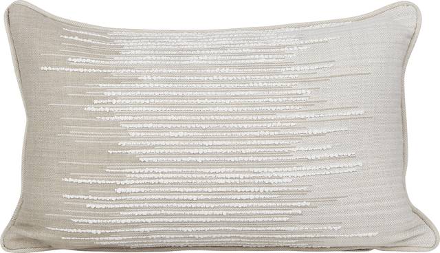 Expanse Cloud Beige Indoor/Outdoor Accent Pillow - Thumbnail - Image 1