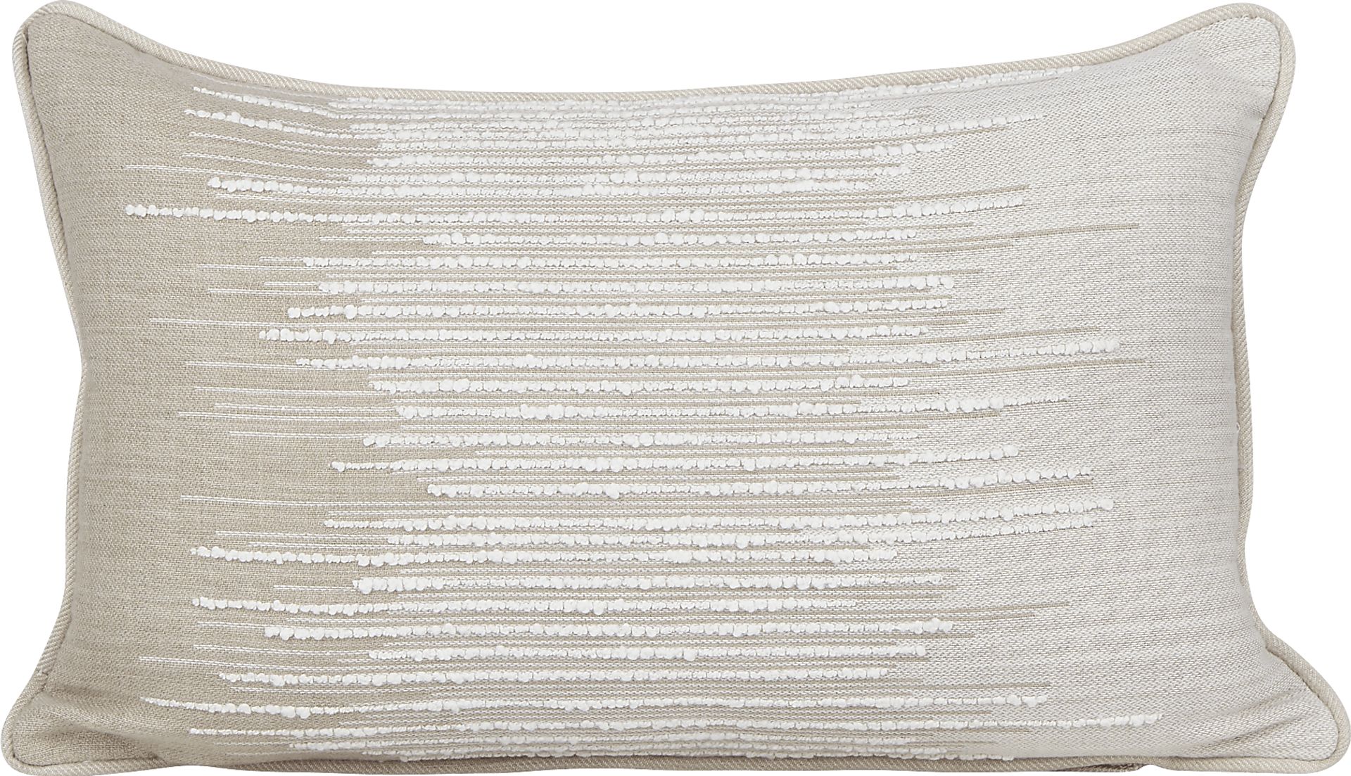 Expanse Cloud Beige Indoor/Outdoor Accent Pillow - Image 1