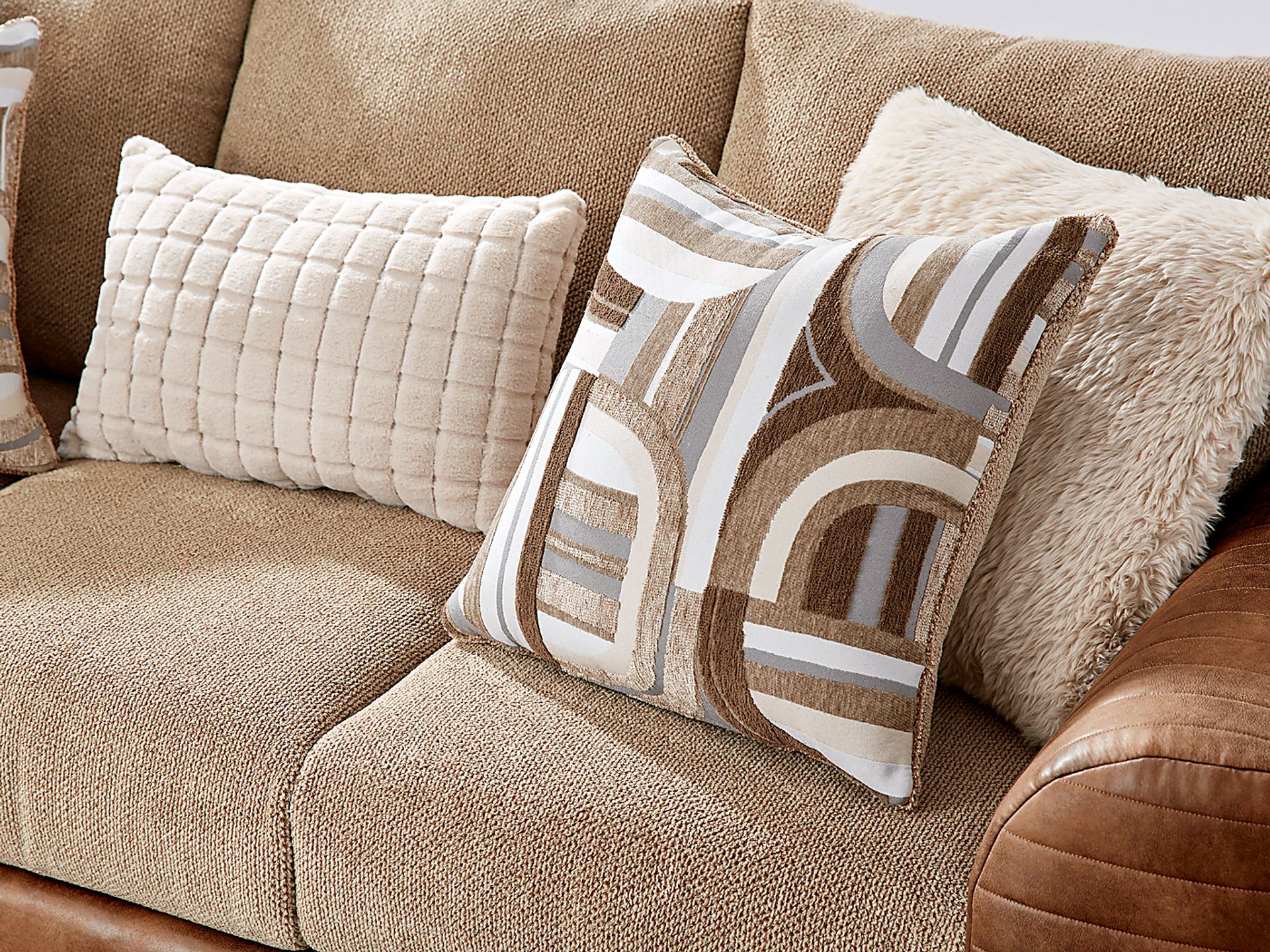 Exton Brown 5 Pc Living Room - Image 5