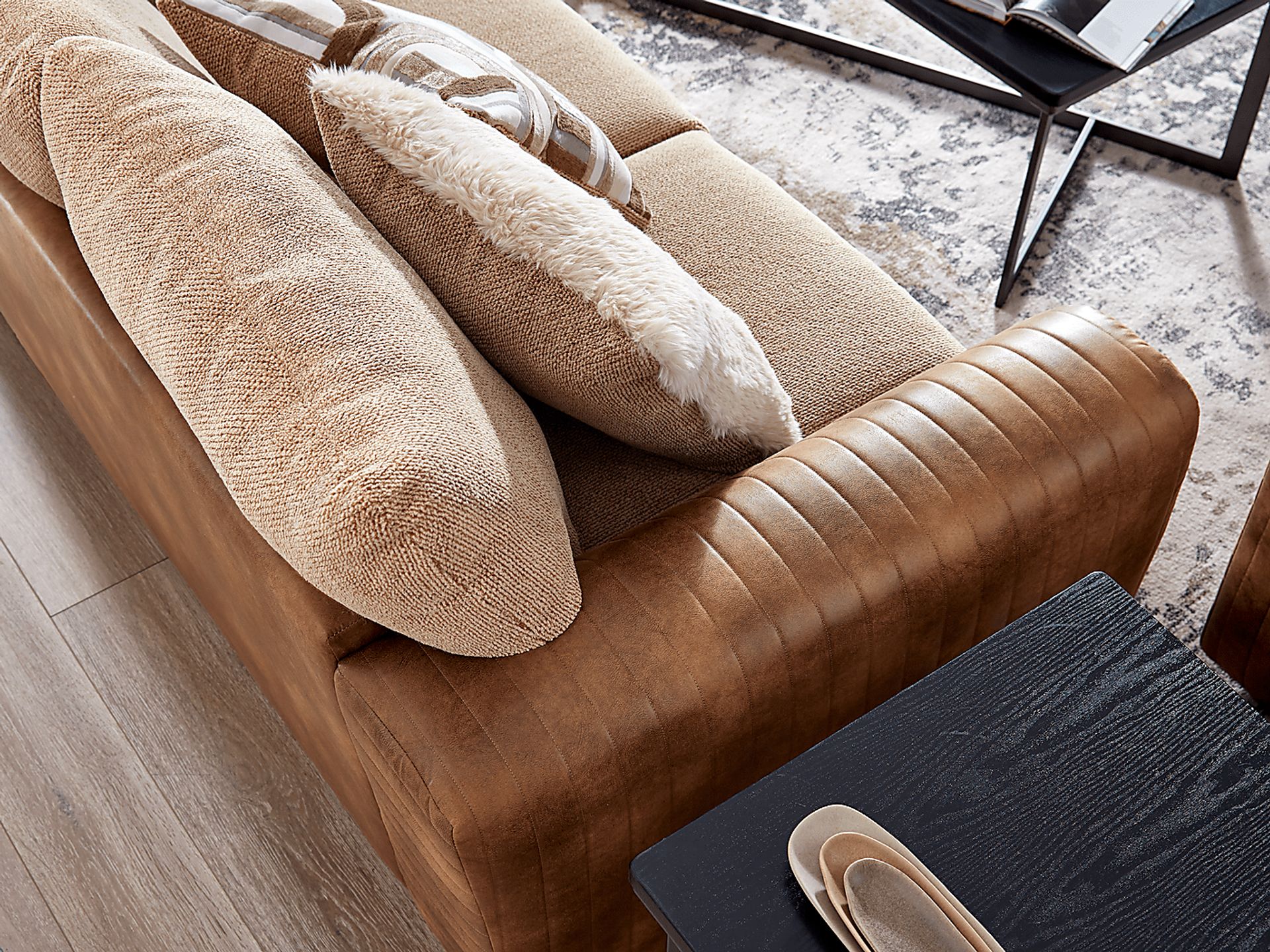 Exton Brown 5 Pc Living Room - Image 6