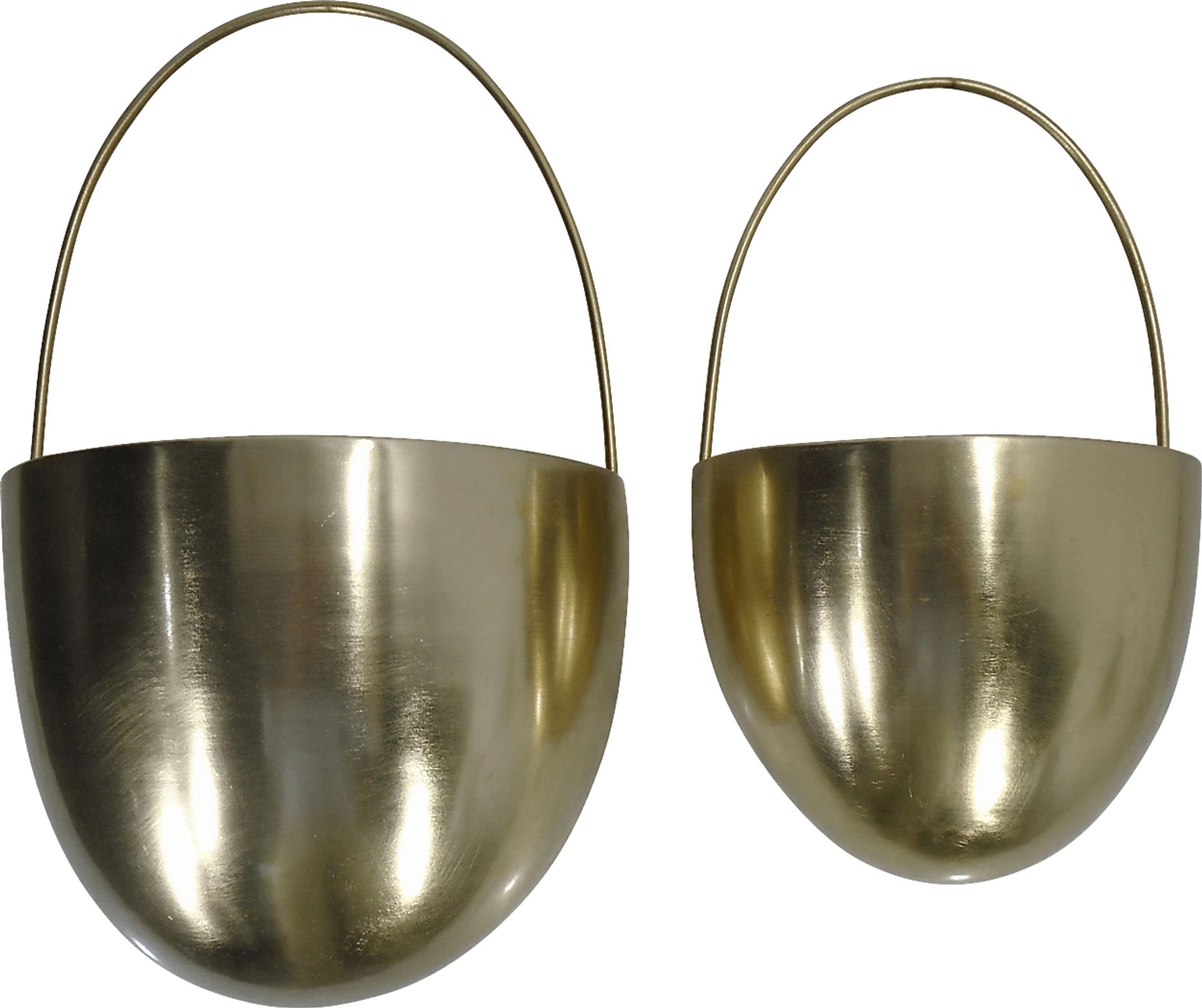 Eyrre Gold Hanging Planter, Set of 2 - Image 1