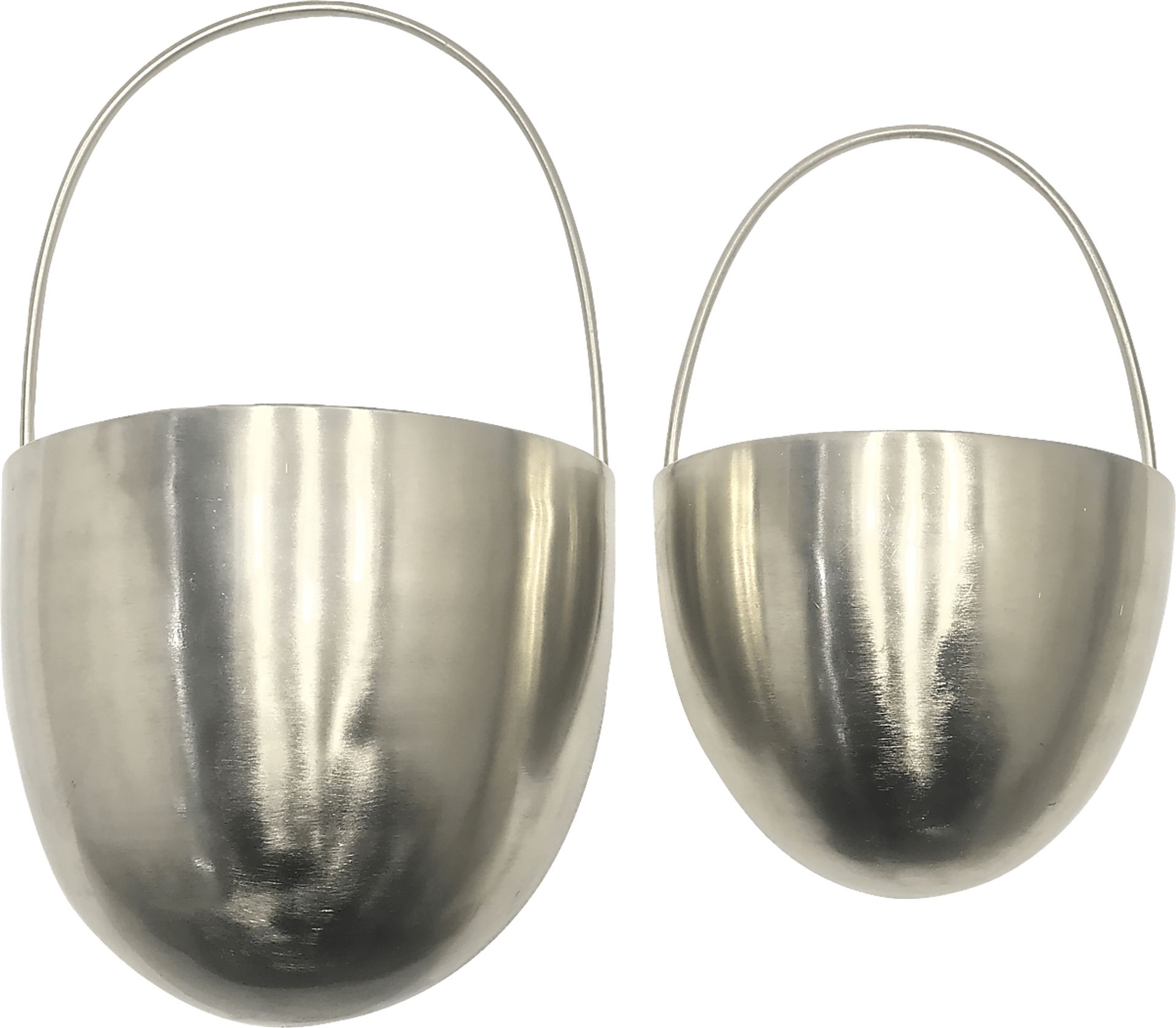 Eyrre Silver Hanging Planter, Set of 2 - Image 1