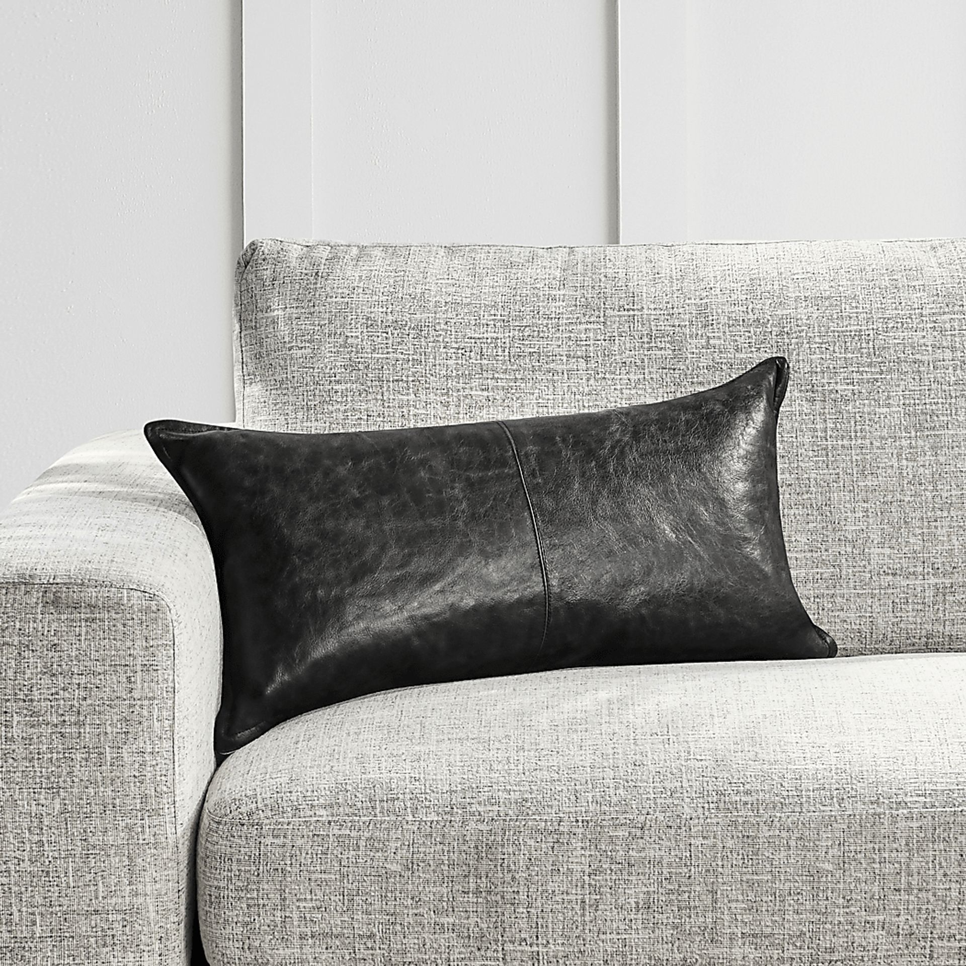Ezama Black Lumbar Pillow - Image 3