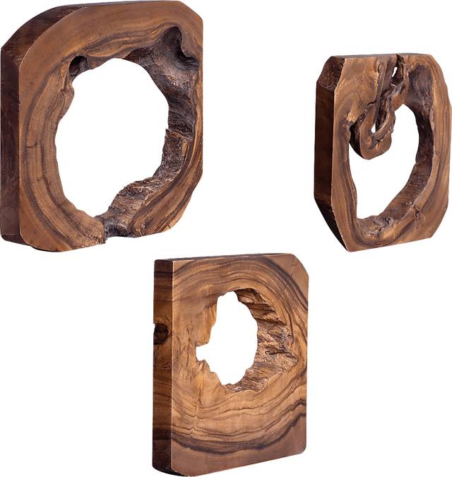 Eziel Brown Set of 6 Wall Decor - Thumbnail - Image 2