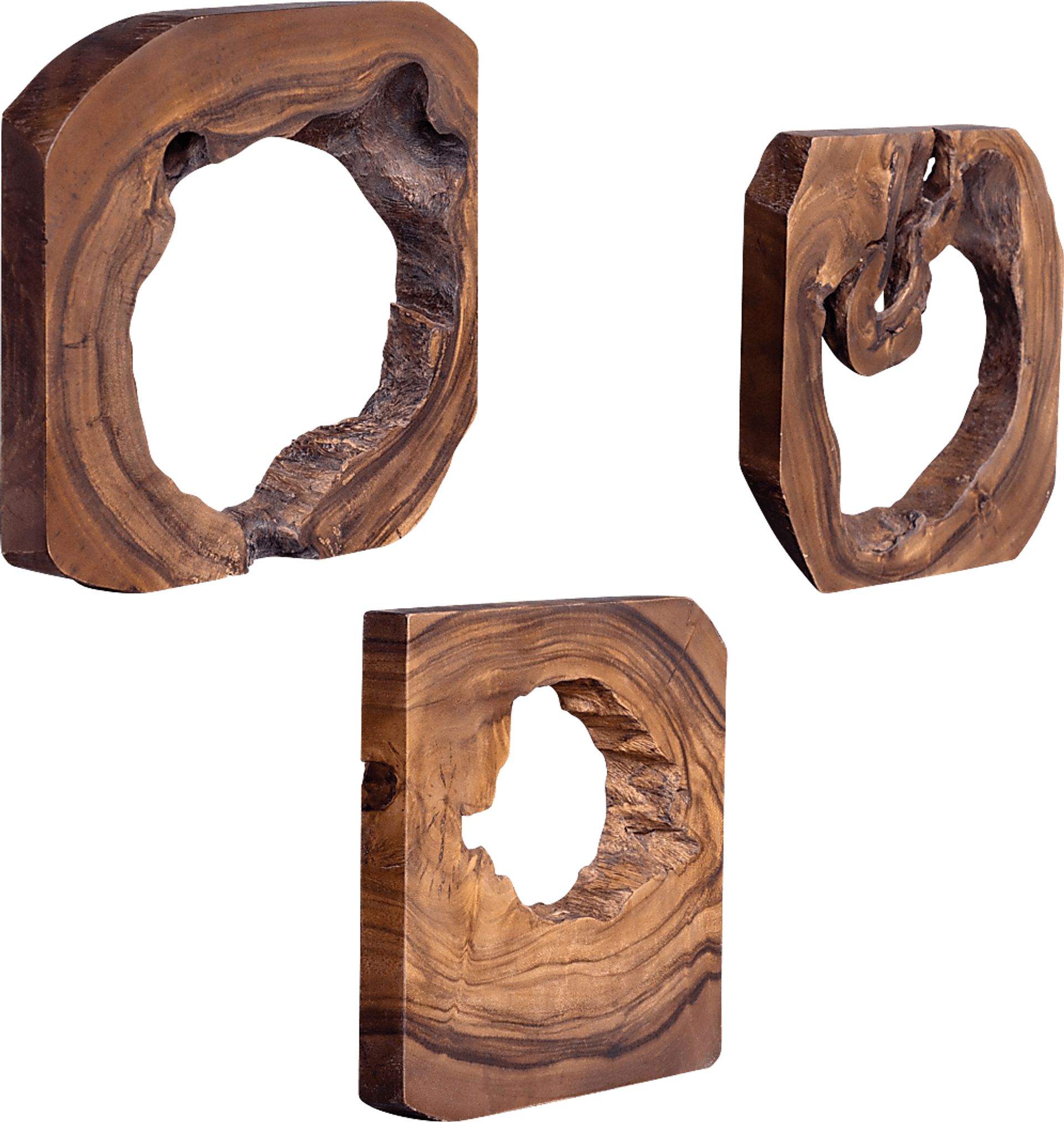 Eziel Brown Set of 6 Wall Decor - Image 2