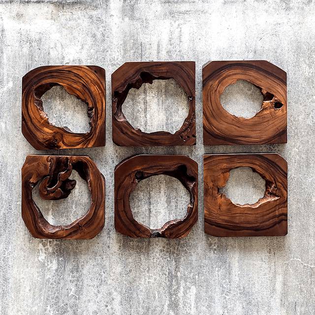 Eziel Brown Set of 6 Wall Decor - Thumbnail - Image 4