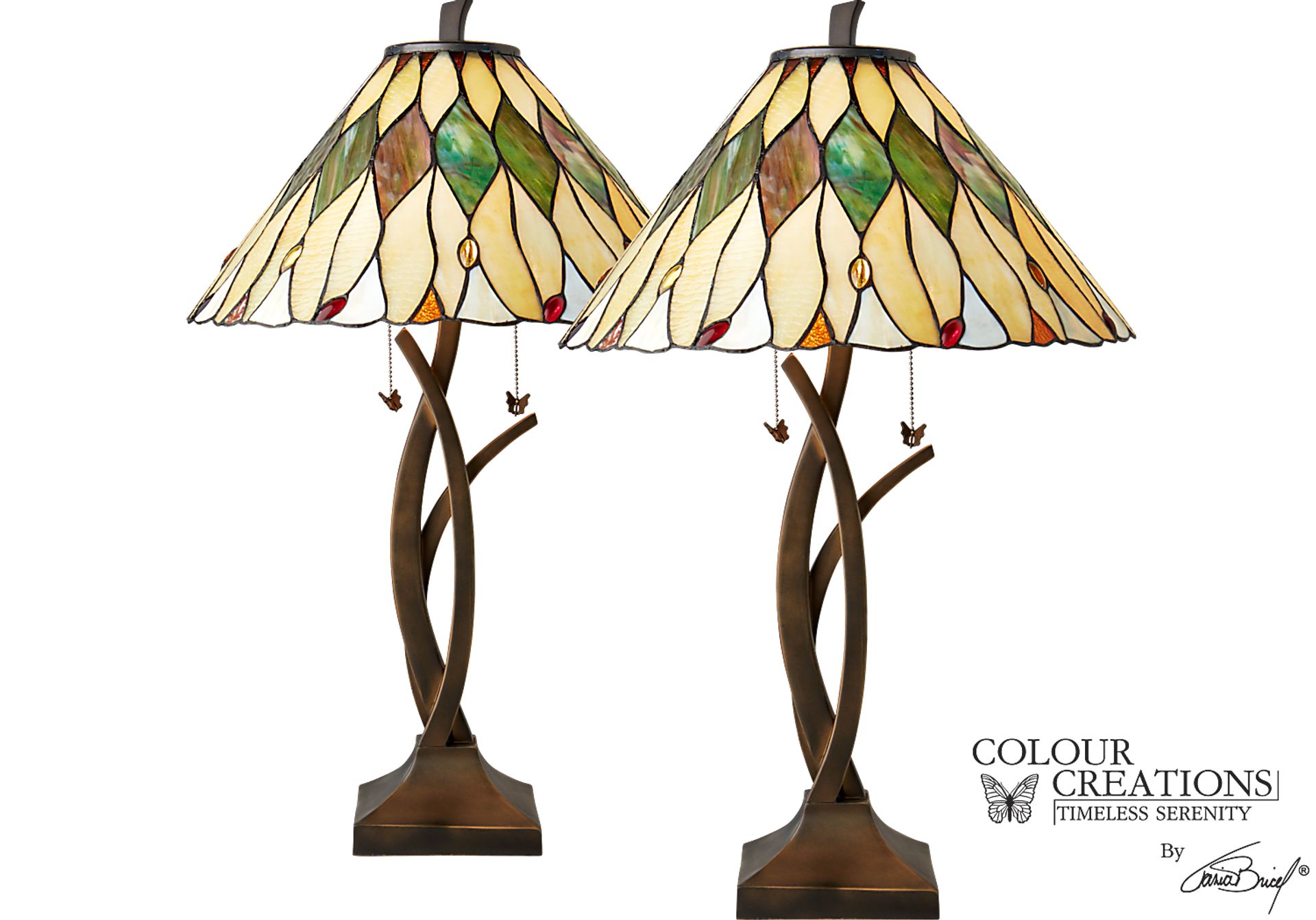 Ezra Beige Set Of 2 Lamps