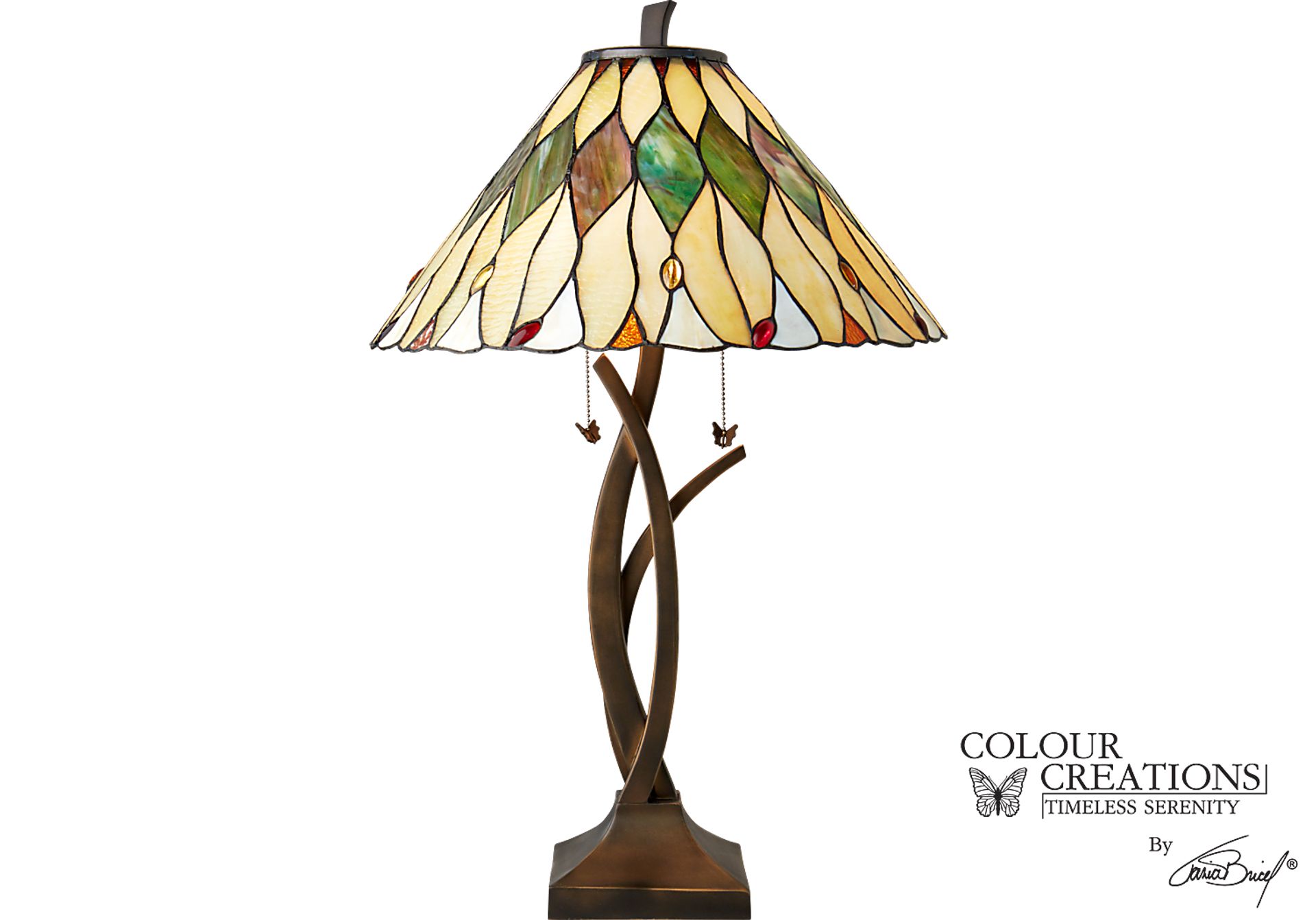 Ezra Tiffany Style Lamp - Image 1