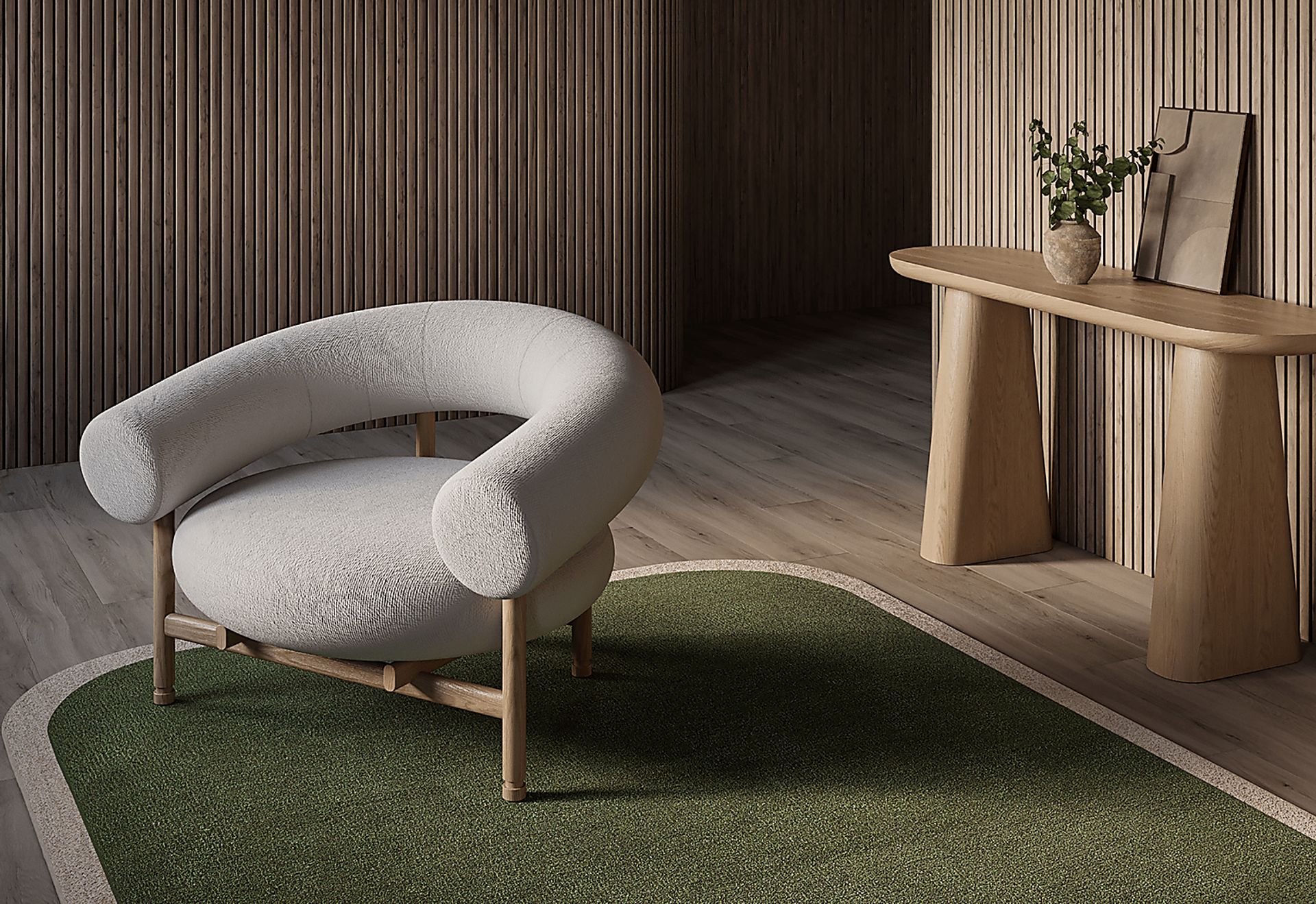 Fabian Green 3'6 x 5'6 Rug - Image 3