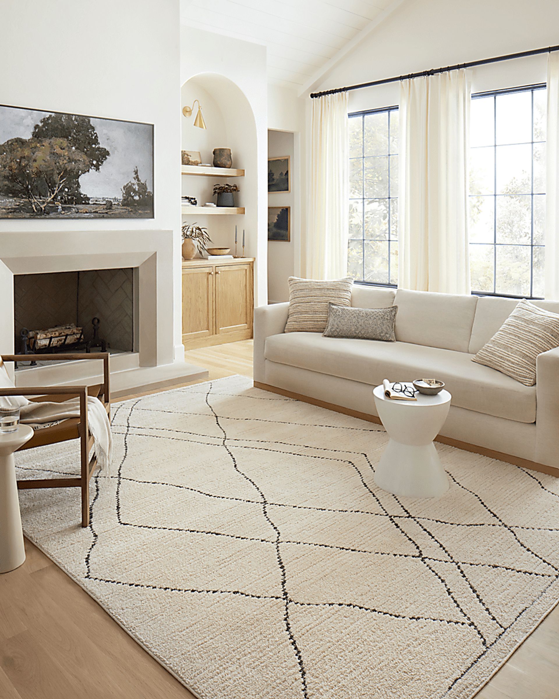 Fabio Ivory 5'3 x 7'6 Rug - Image 2
